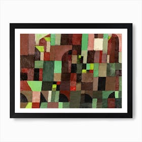 Red And Green Architecture (1922), Paul Klee Art Print