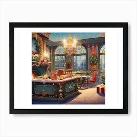 Christmas In The Kitchen Art Print