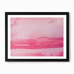 Pink Watercolor Painting Art Print