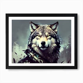 Wolf art 16 Art Print