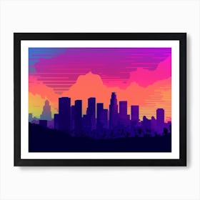 Los Angeles Skyline Art Print