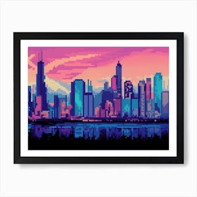 Chicago Skyline  Art Print
