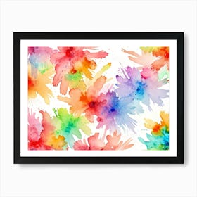 Watercolor Splatters 5 Art Print