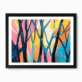 Trees In The Sun Art Print