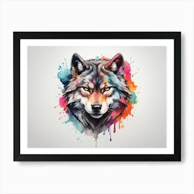 Wolf Head 2 Art Print