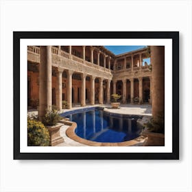 Courtyard Of A Palace Art Print