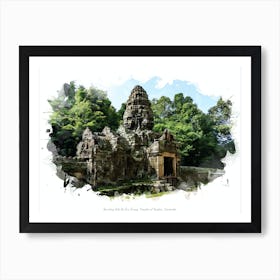 Banteay Kdei & Sra Srang, Temples Of Angkor, Cambodia Art Print