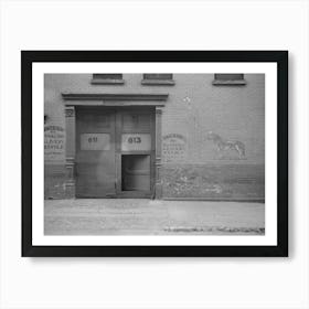 Front Of Livery Stable, East Side, New York City By Russell Lee Art Print