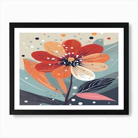 Abstract Flower 4 Art Print