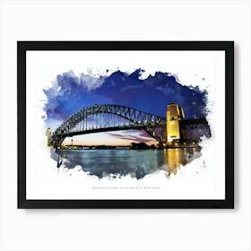 Sydney Harbour Bridge, Circular Quay & The Rocks, Sydney Art Print