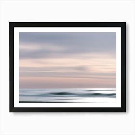 Sunset At The Beach | long exposure | Pastel | The Netherlands Art Print