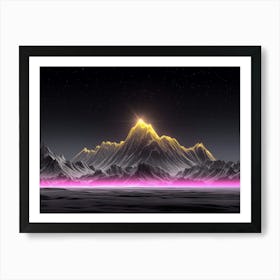 Abstract Of Mountains Poster