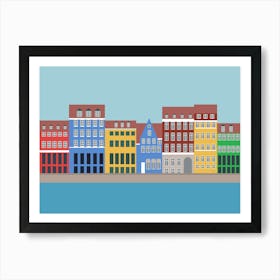 Nyhavn, Copenhagen, Denmark - North Art Print