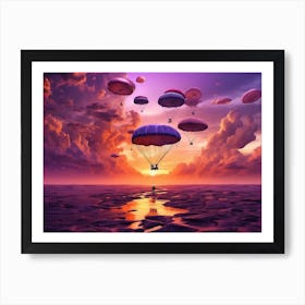 Sunset Sky Sailing Art Print