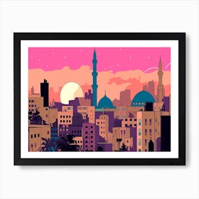 Beirut Skyline Art Print