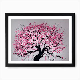 Japanese Blossom Tree Art Print