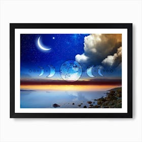 Moon Phases - Mystic Moon poster #6 Art Print