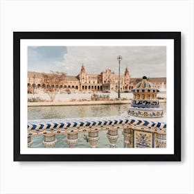 Beautiful Details Of Plaza De España In Sevilla In Spain Art Print