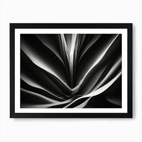 Abstract Black And White Painting Art Print