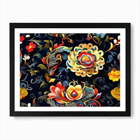 Floral Pattern 8 Art Print