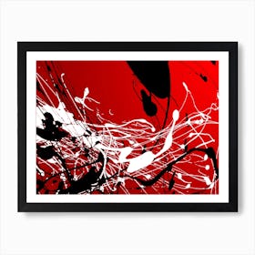 Abstraction Art Illustration In Painting Digital Style 04 Art Print