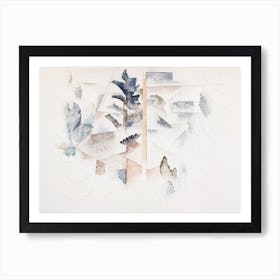 Bermuda, Trees And Architecture, Charles Demuth Art Print