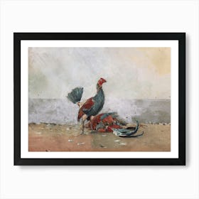 Vintage Roosters Art Print