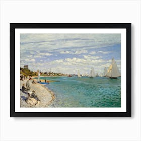 Regatta At Sainte Adresse (1867), Claude Monet Art Print