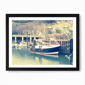 Boat Harbour Scene UK Ocean Great Yarmouth Art Print