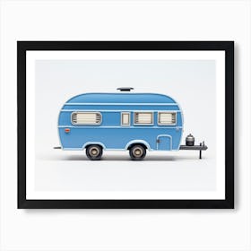Toy Car Blue Camper 2 Art Print