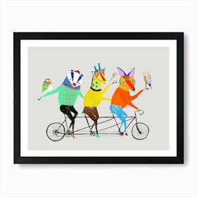 Bikers Three Art Print