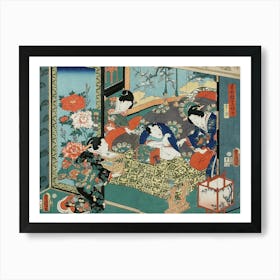 Hour Of The Snake By Utagawa Kunisada Art Print