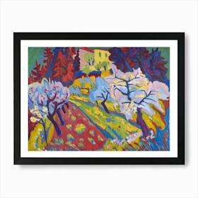 Apricot Orchard Art Print