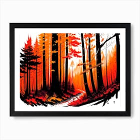Autumn Forest 82 Art Print