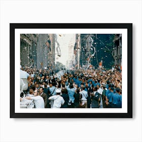 Ticker Tape Parade For The Apollo 11 Astronauts At New York City Art Print