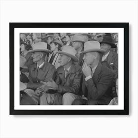 West Texas Ranchhmen At Rodeo During The San Angelo Fat Stock Show, San Angelo, Texas By Russell Lee Art Print