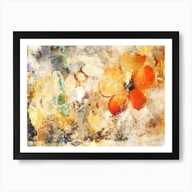 Flower Art Illustration In A Painting Style 23 Art Print