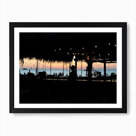 Happy Hour During Sunset On Holbox Island Mexico Art Print