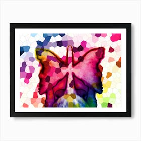 Butterfly Modern Art 1 Art Print