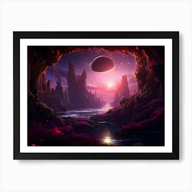 Cave In The Mountains Art Print