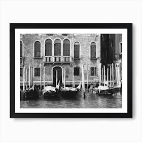 Gondolas In Venice Art Print
