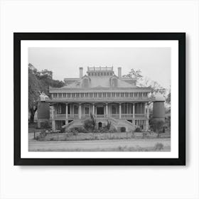 San Francisco Plantation House On River Road Near Convent, Louisiana By Russell Lee Art Print