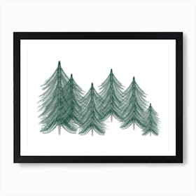 Woodland Forest Art Print