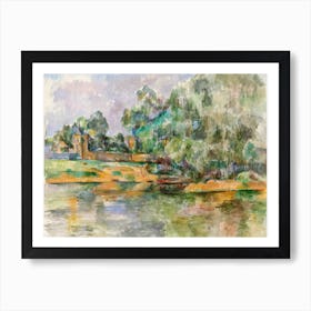 Riverbank, Paul Cézanne Art Print