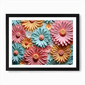 Paper Flower Wall Art 2 Art Print