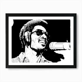 Stevie Wonder Song Music Art Print