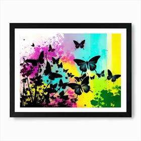 Colorful Butterflies 91 Art Print