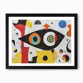 Contemporary Artwork Inspired By Joan Miro 1 Art Print