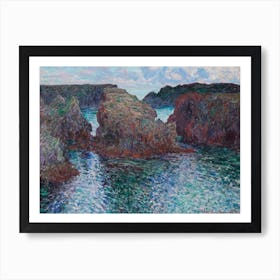 Rocks At Port Goulphar, Claude Monet Art Print