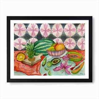 Tropical Fruit Art Print